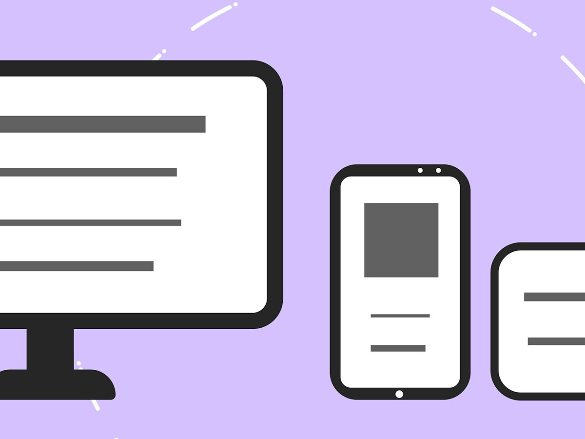 Site web affiché sur plusieurs appareils